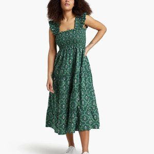Hill House Nap Dress Emerald Trellis